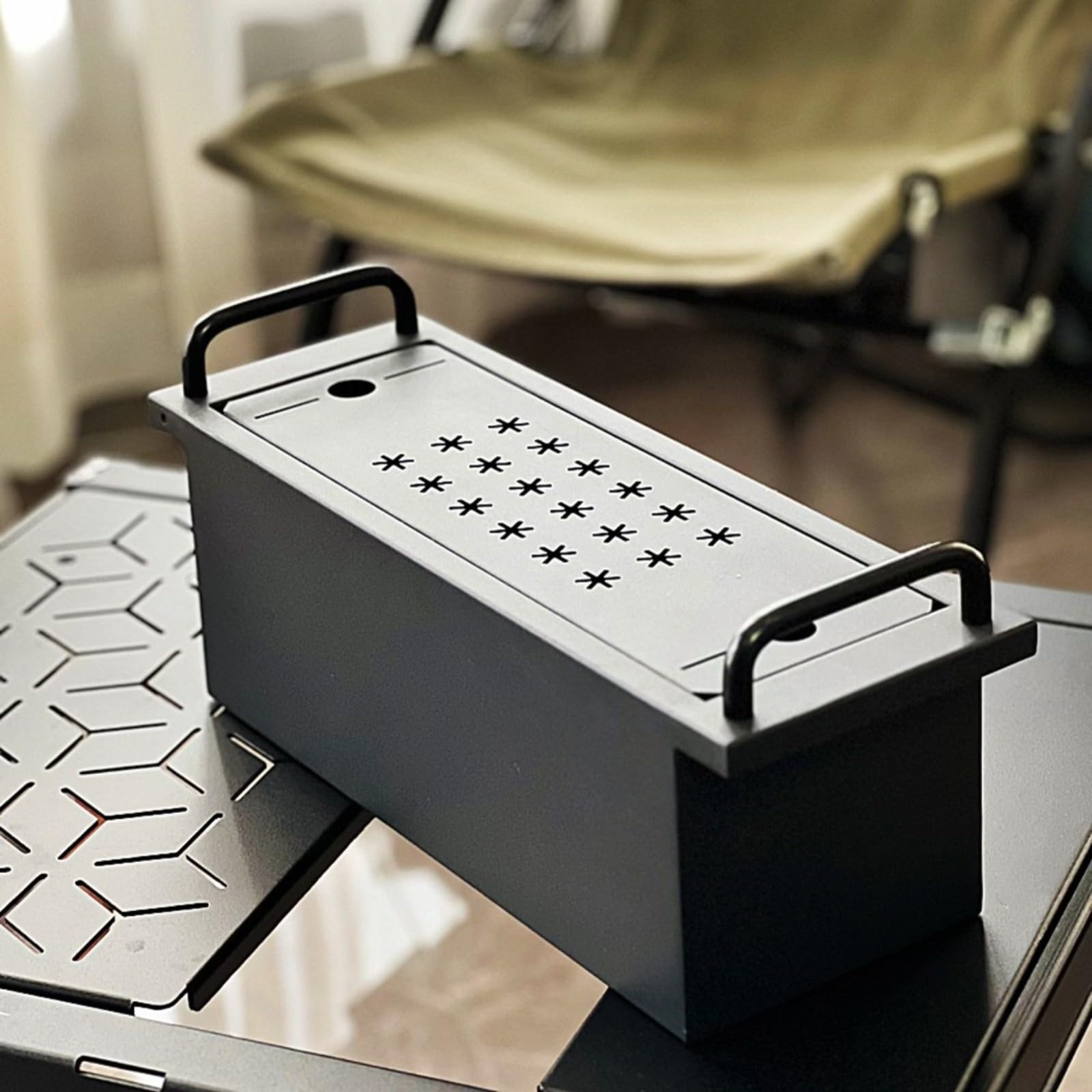 All-Steel - Caja organizadora compatible con IGT para mesa de camping, bandeja de cajón deslizante de 38 x 13 x 13 cm, almacenamiento resistente al calor para equipos de cocina al aire libre