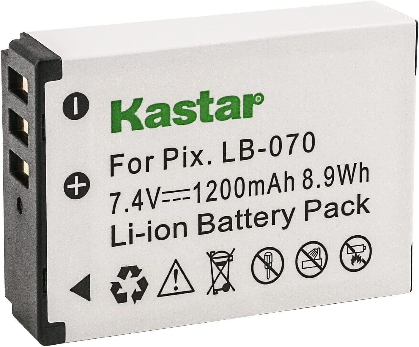 Kastar LB-070 Battery 3-Pack Replacement for Kodak Pixpro AZ901, Pixpro AZ901 Astro Zoom, Kodak PIXPRO S1, Kodak PIXPRO S-1, MN67Z 20MP FHD, MN67Z-BK Camera