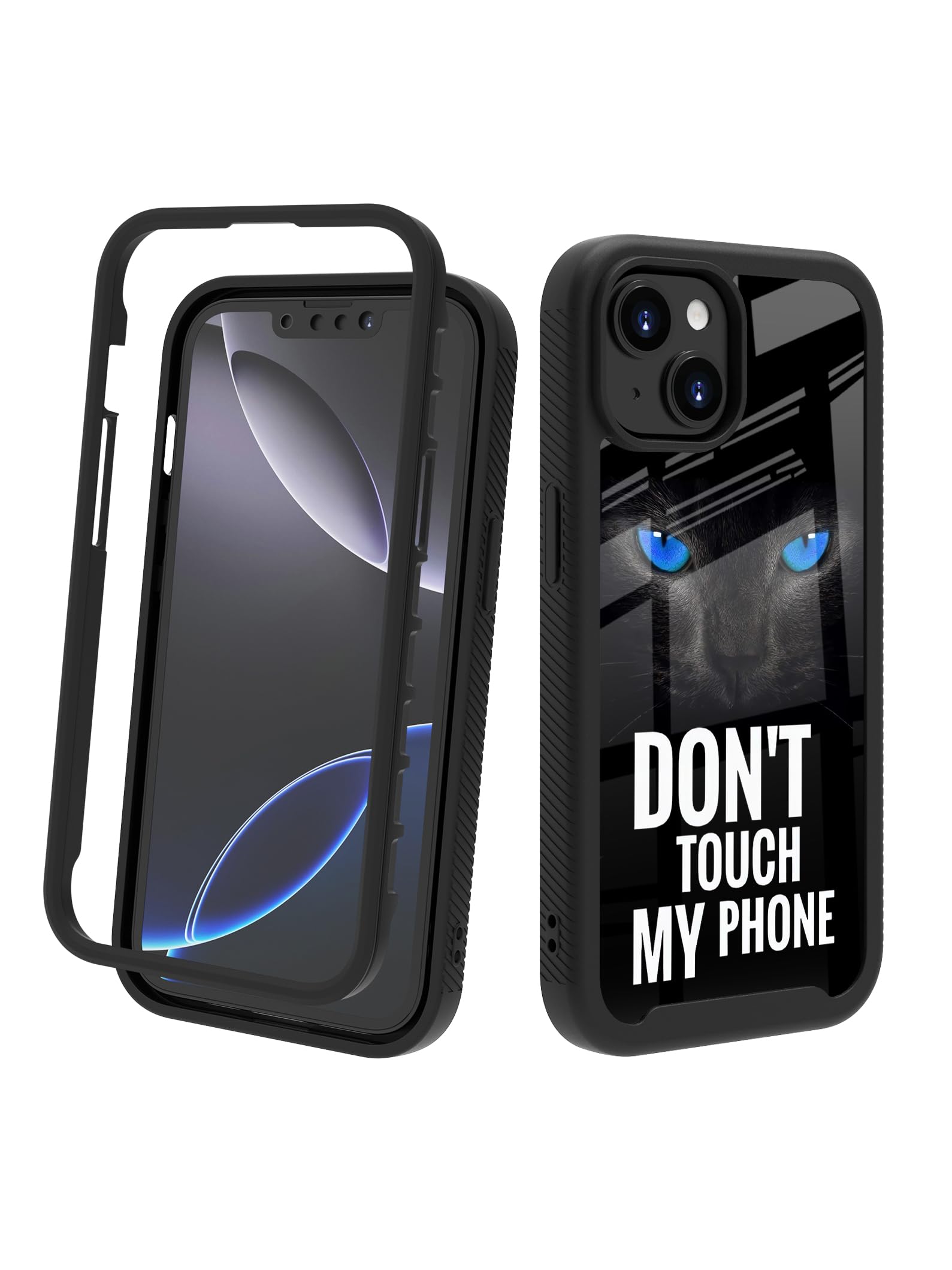 POCOOA Compatible with iPhone 14 / iPhone 13 Case – Rugged Full-Body Protective Cover for Boys Kids Men Dual Layer Shockproof Bumper, Heavy-Duty Phone