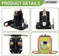 Vista 3 de GY22476 AUC15346 Solenoide de Arranque 12V para Tractor John Deere Z225 Z235 Z245 Z255 Z335E Z335M Z345M Z345R D100 D105 D110 D120 D125 D130 D140