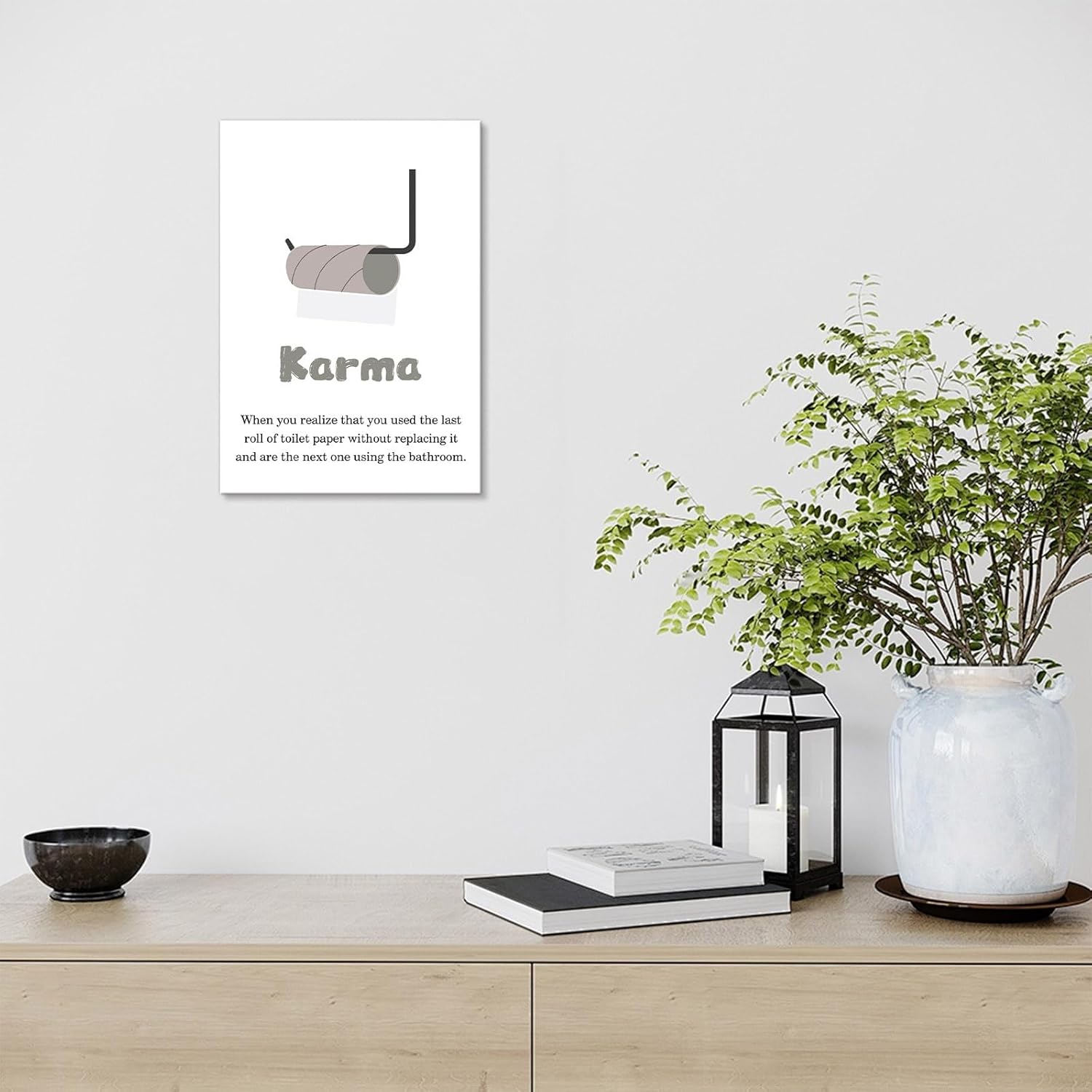 Jumong Bathroom Decor Wall Art, Bathroom Rules Wall Art, Toilet Rules Wall Decoration, Bathroom Canvas Signs for New House Bathroom Artwork Home Decor Wooden Framed Ready to Hang (12x18 Inches) - Image 4