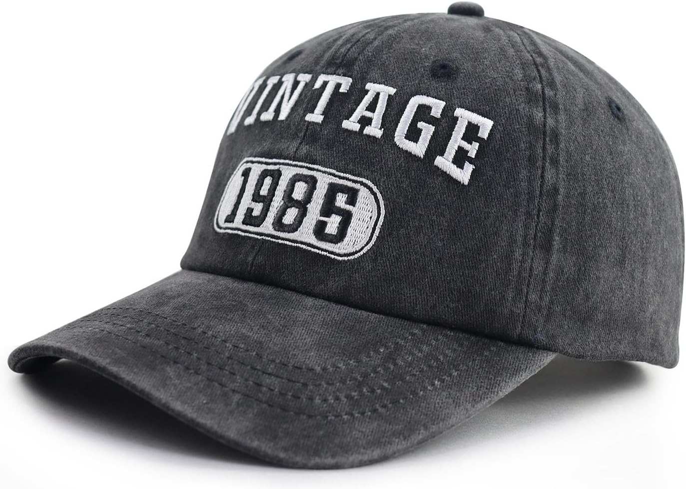 Vintage 1980 1981 1982 1983 1984 1985 1986 1987 1988 1989 Hat for Men Women, Funny Adjustable Cotton Birthday Baseball Cap image 2