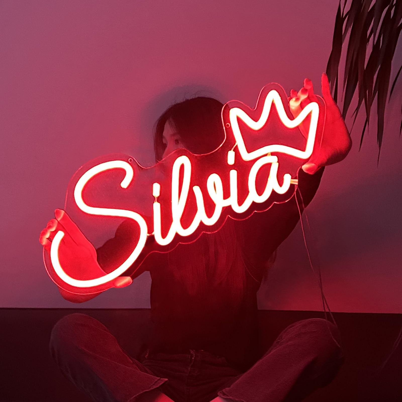 YALLOVE Custom Neon Sign, Personalized Led Neon Lights, Customizable for Bedroom, Wedding, Birthday Party Decoration and Gift