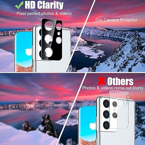 Miniatura 7 de Protector de pantalla de privacidad para Galaxy S21 Ultra [compatible con identificación de huellas dactilares] Película flexible autoadhesiva