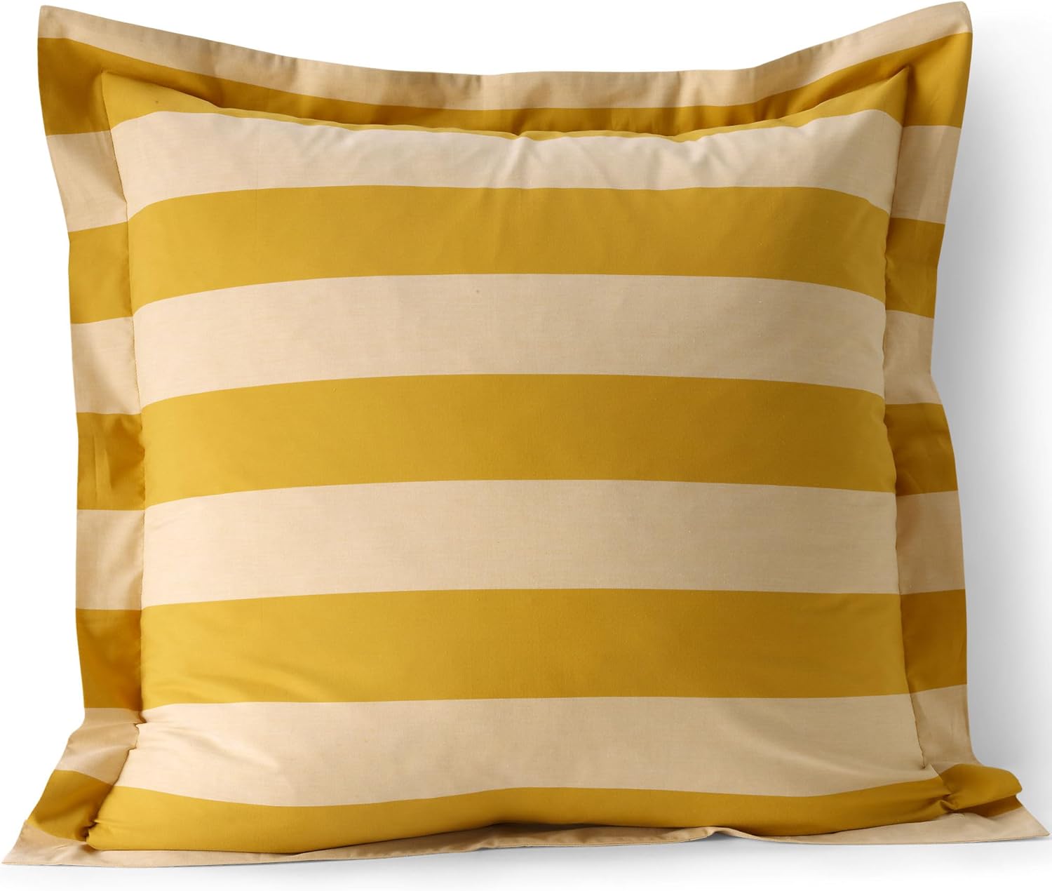 Lands' End 300 Percale YD Sham Dijon Gold Stripe Standard