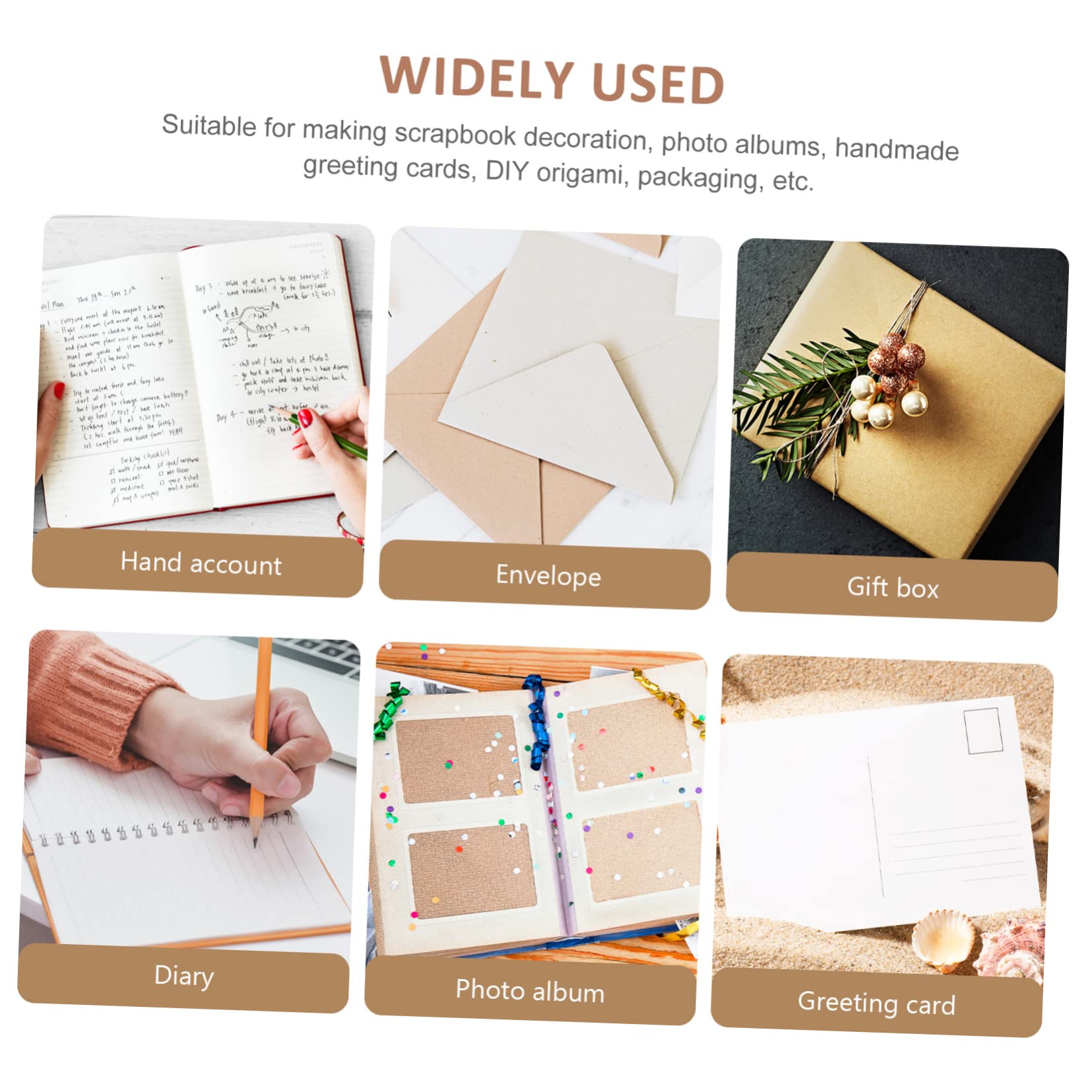 NUOBESTY 5sets Materiali Per Scrapbook Fai Te Con Carta Decorativa e Adesivi Kit Completo Per Album Creativi Disegni Unici e Resistente Per Decorazioni Personali e Regali