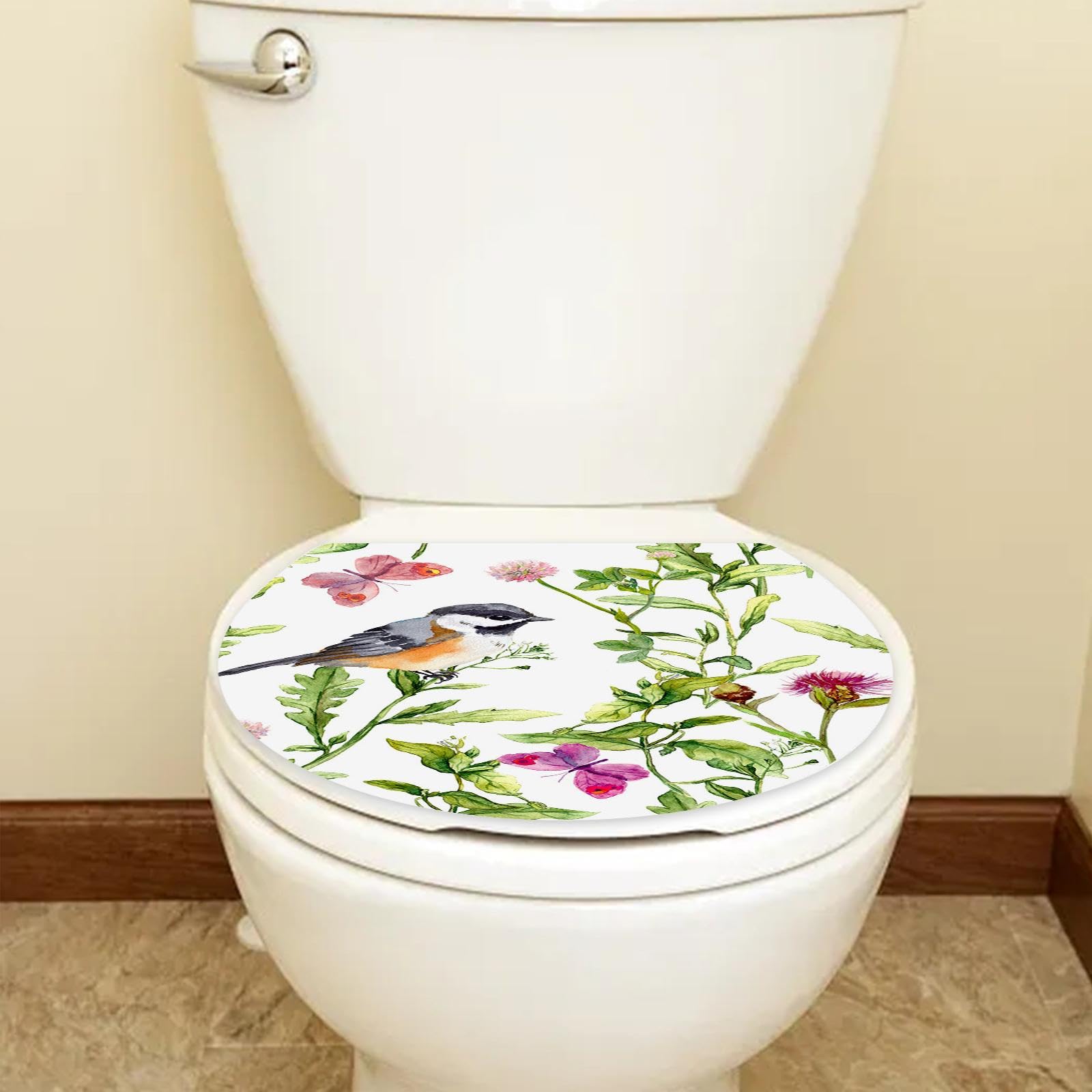 1 pezzo Adesivo per coperchio WC con motivo floreale mandala, adesivo