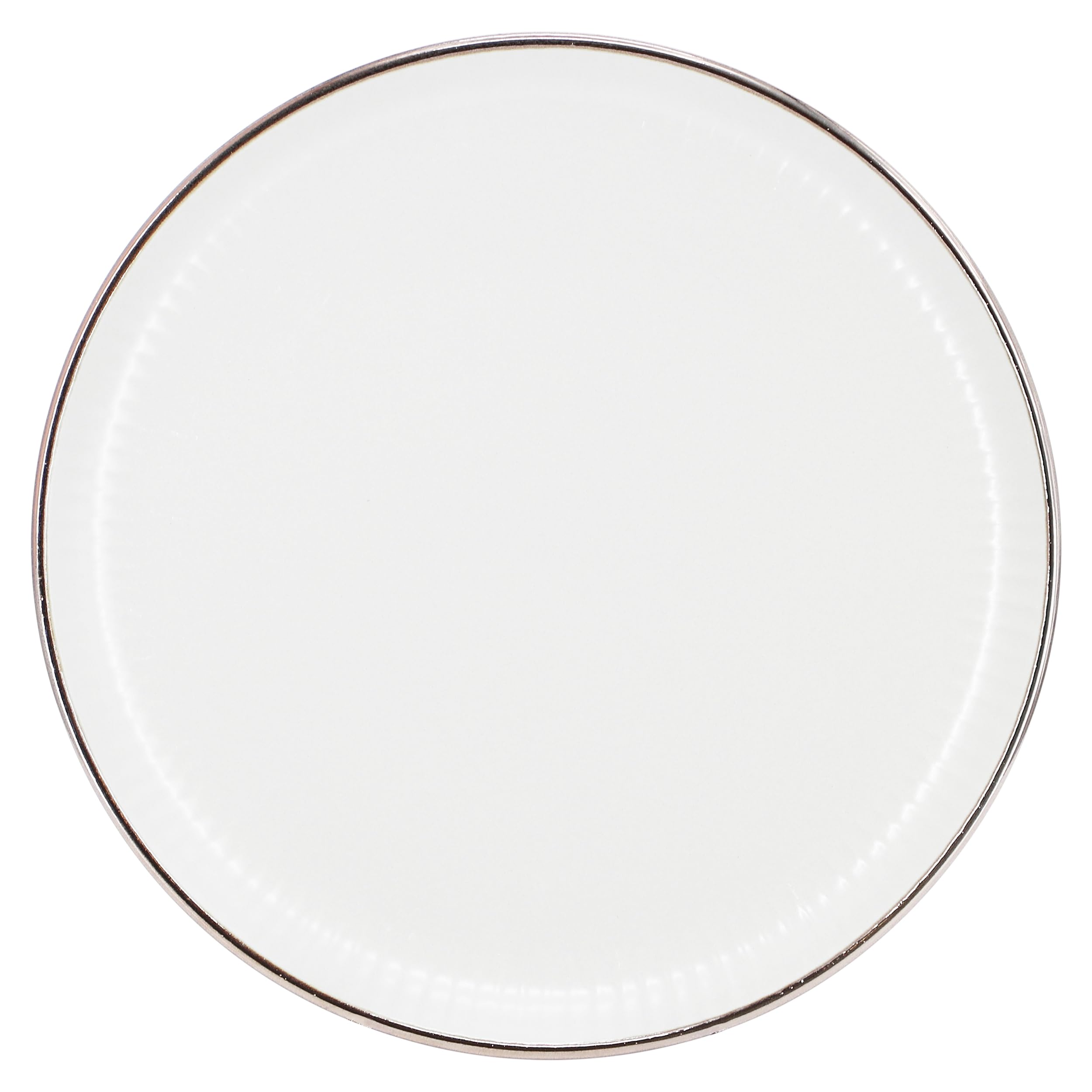 Elama Leo - Vajilla de cerámica de 16 piezas, color blanco