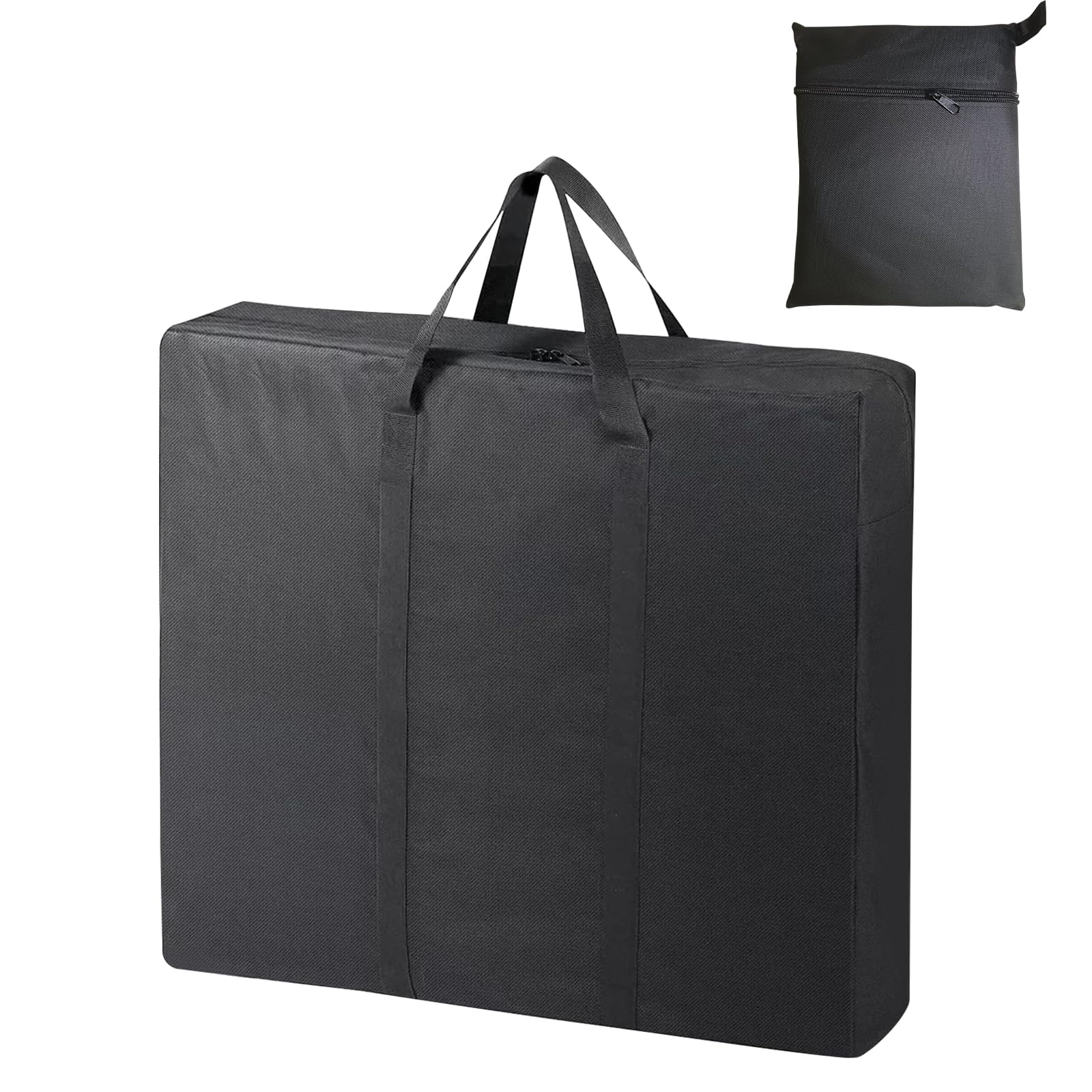 ACESOME Folding Table Storage Bag - Waterproof 600D Oxford Cloth Camping Storage Bag, Dual-Opening Zipper & Handle Design Organiser for Trestle/Picnic/Folding Tables (92x13x76cm)