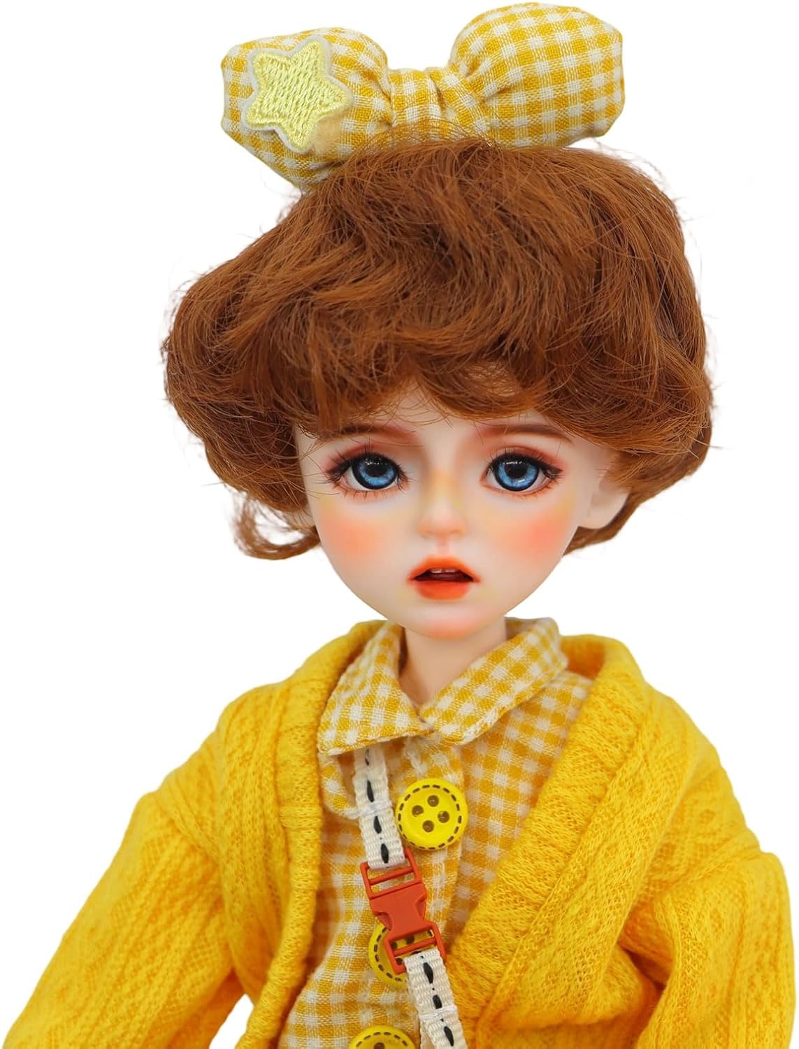 Collectible Doll 1/6 Scale BJD, 30cm Anime Style Doll with Hand-Painted Face & Fashion Outfit, Poseable Display Doll Gift for Collectors & Teens