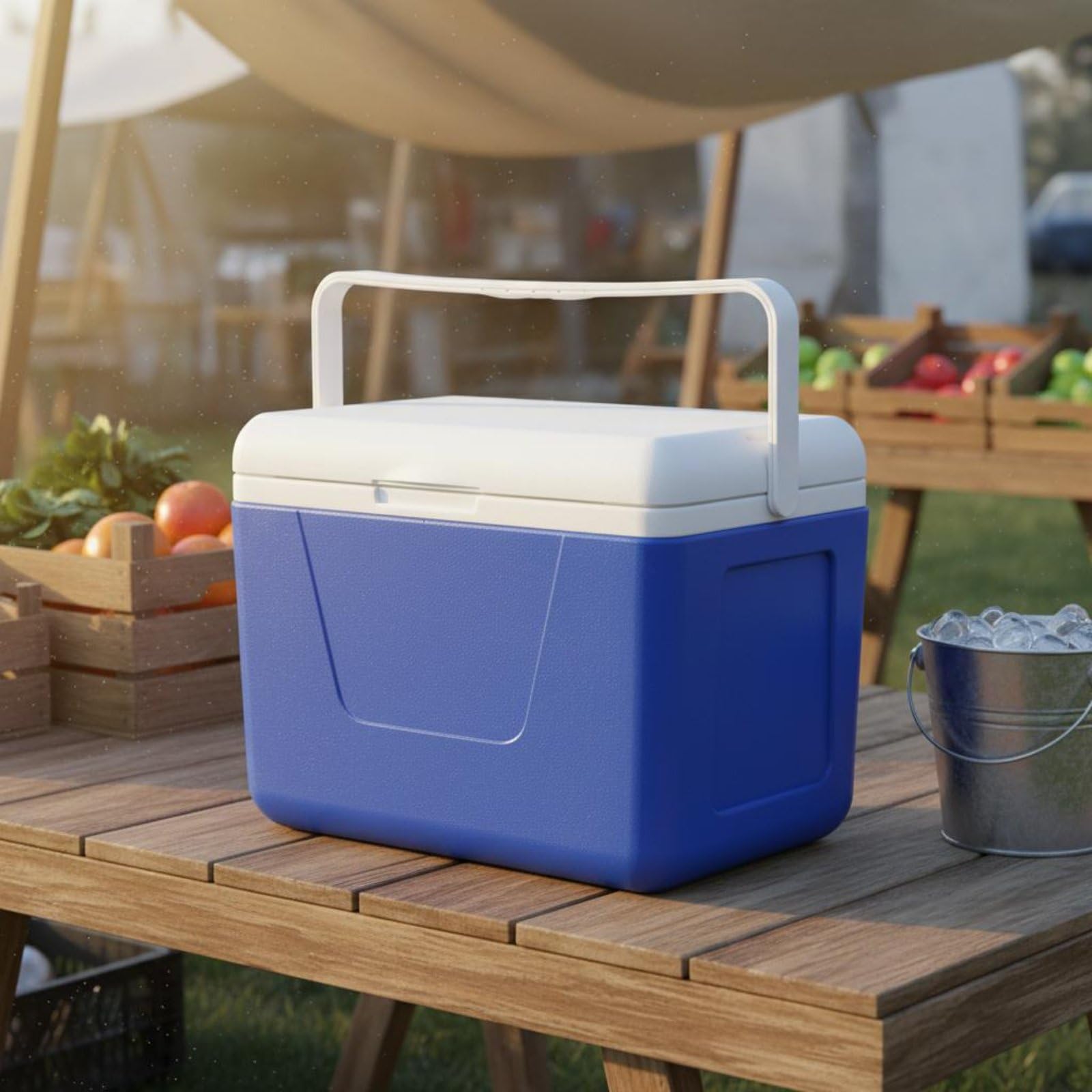 Qianly Cassa Termica da Trasporto Uso Caldo e Freddo Contenitore Isotermico per Alimenti Materiale Resistente Box Frigo Rigido per Consegna Cibo, Auto, Pesca