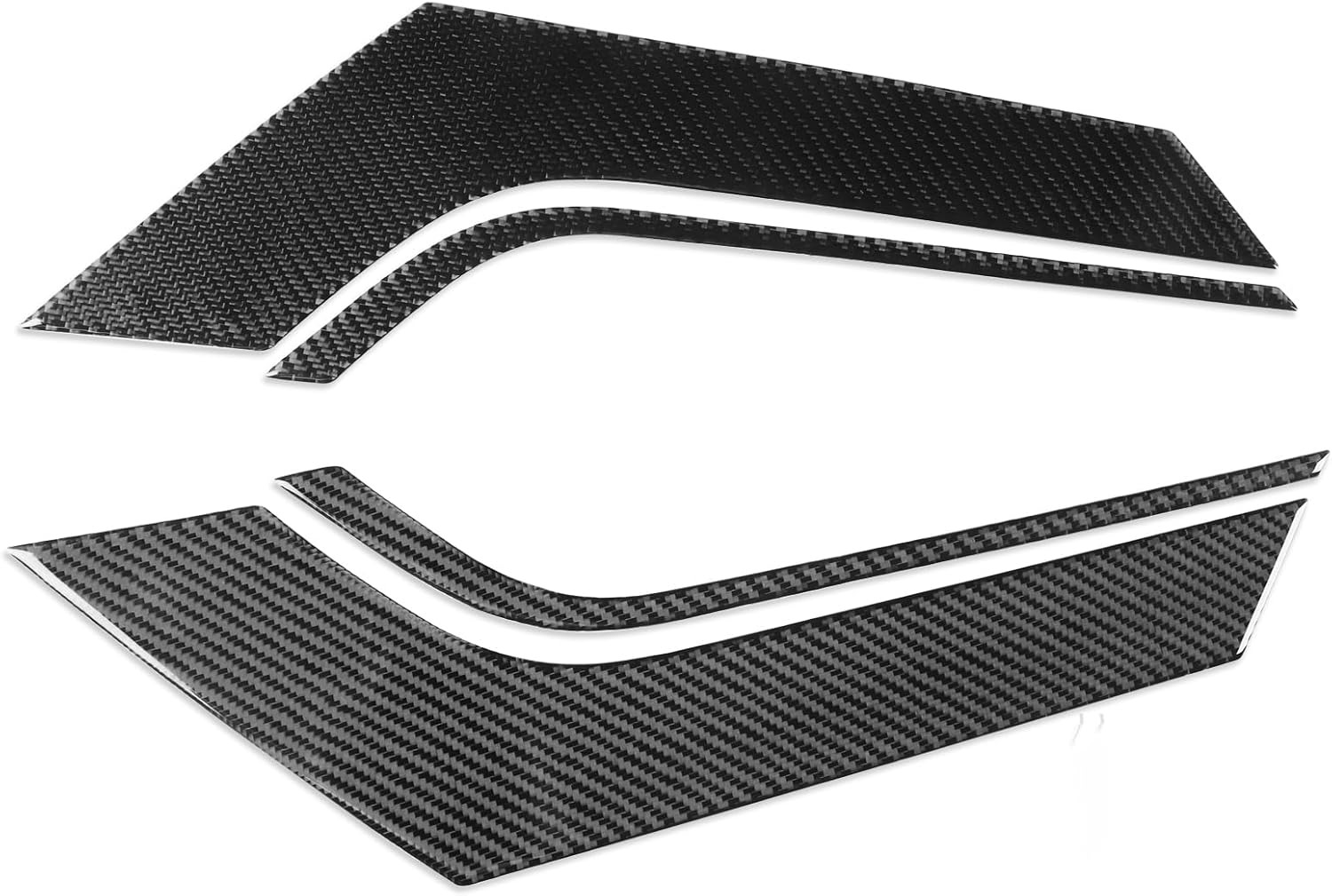 Car Carbon Fiber Accessories Door Kick Guard 4pcs Protective Cover Sticker Compatible with Jaguar F-Type 2013 2014 2015 2016 2017 2018 2019 2020 2021 2022 2023 2024