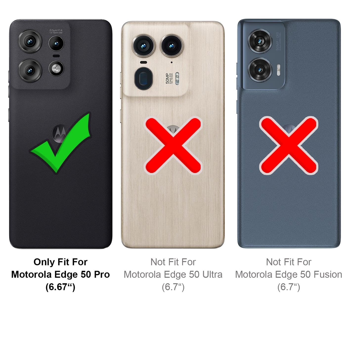 Verco Compatible with Motorola Edge 50 Pro Case - Image 3