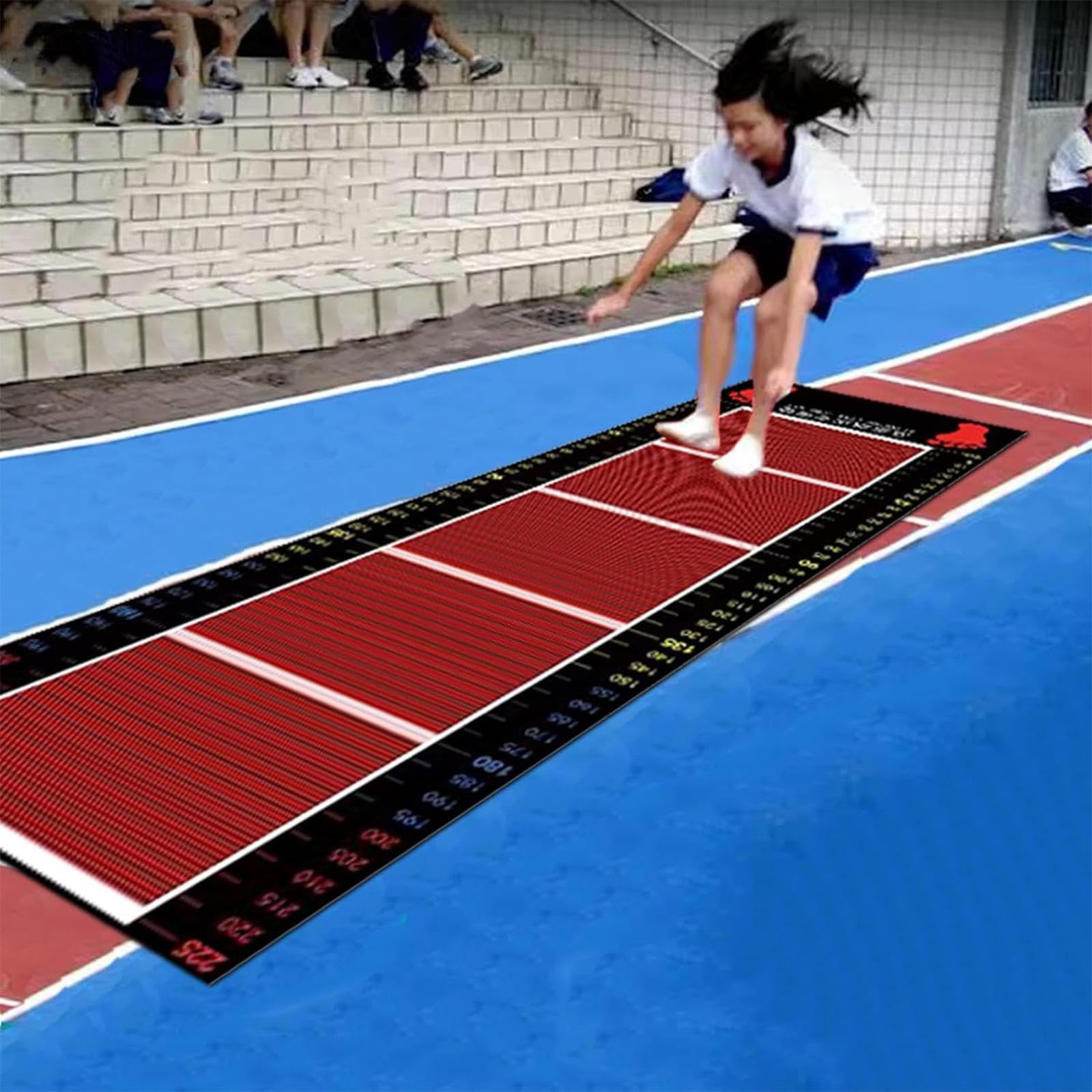 Mata Testowa Do Skoku W Dal, Mata Pomiarowa Dla Sportowców Sportowych Antypoślizgowa, Trener Skoku W Dal Na Stojąco, Podkładka Treningowa Do Skakania Do Szkoły Zawodowej,Kids-250X80CM