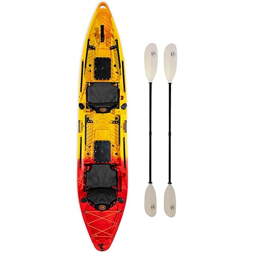 Brooklyn 13.0 Pro Tandem Kayak 12-Foot, 8 inch 2 or 3 Person Sit On Top Fishing Kayak