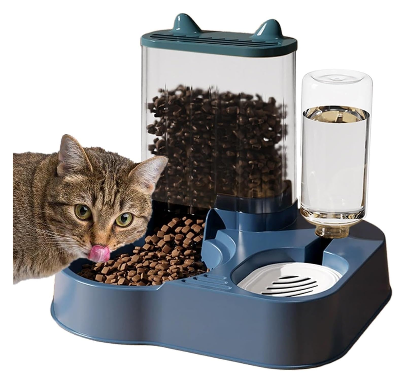 FGJsfhrDTU Large Capacity Automatic Dog Treat Dispenser, Food Storage(Blue)