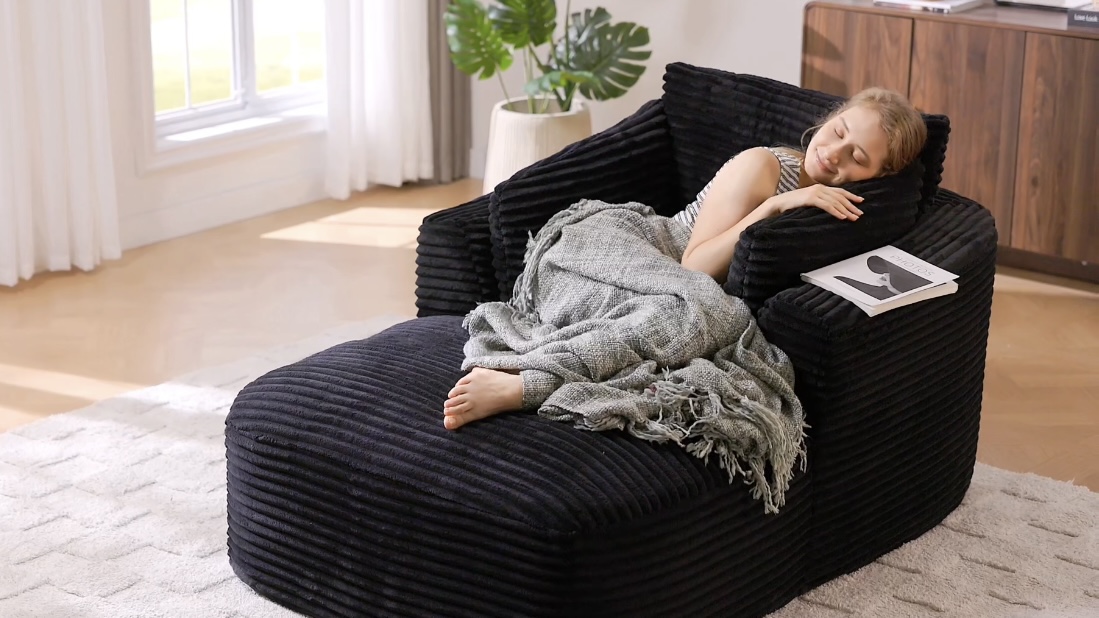 Amazon.com: HRVEOCEI 45” Oversized Chaise Lounge Chair Indoor