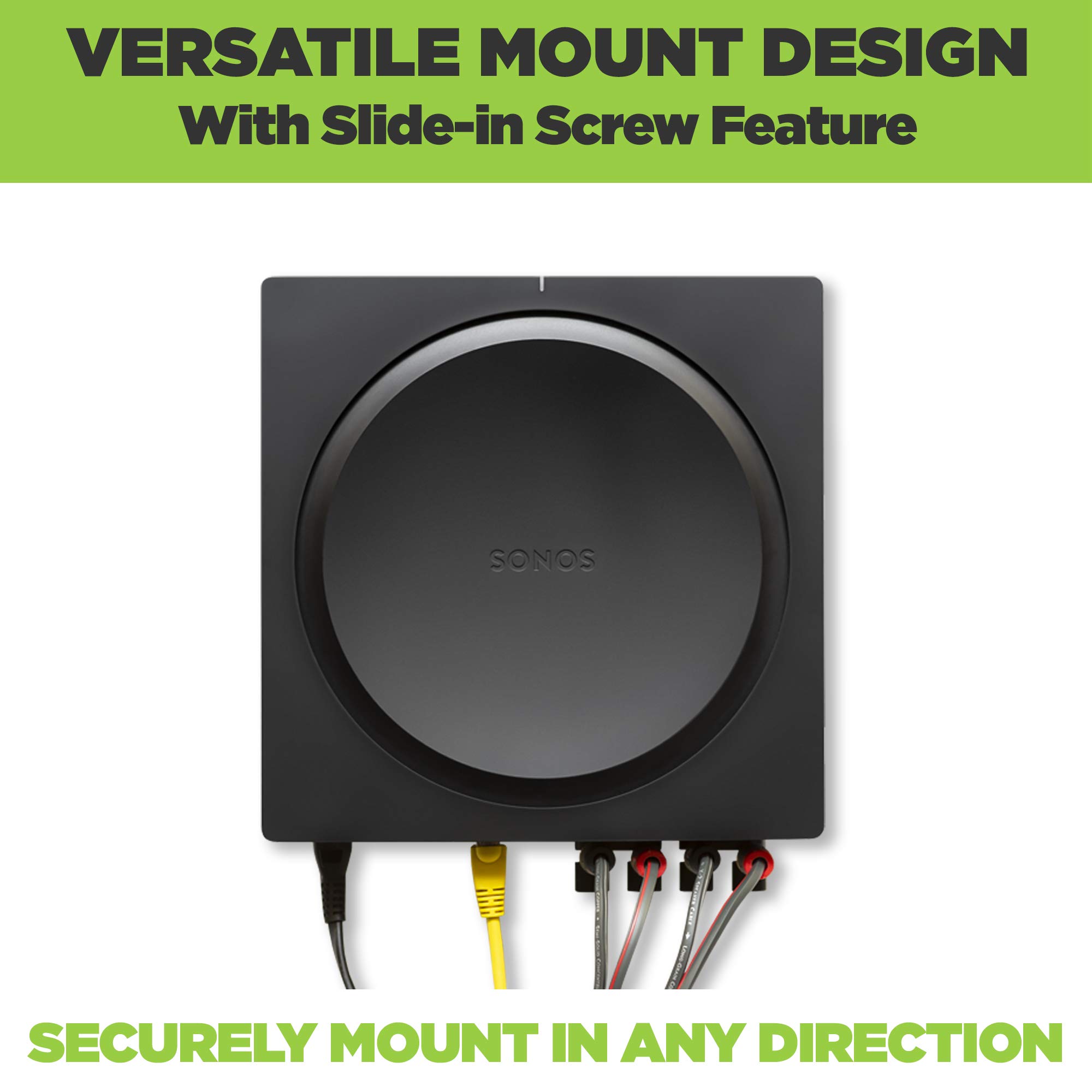 HIDEit Mounts Wall Mount For Sonos Move - Made In USA Black Steel Wall Mount For Sonos Move Portable Speaker Speaker Wall Mount - View #11