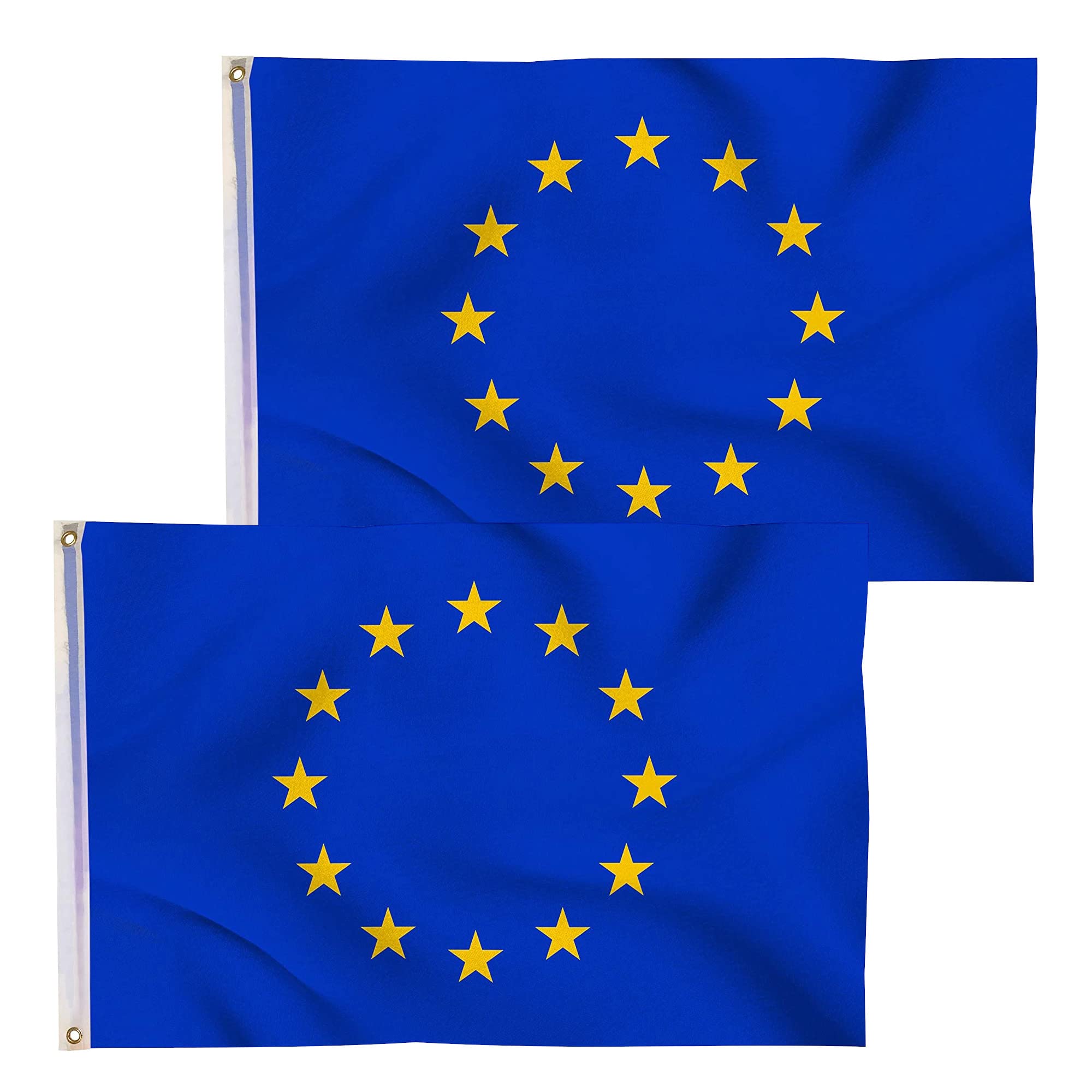 Drapeau France 90x150 Cm - Polyester 90g/m² - Résistant Aux Intempéries - Avec œillets Métalliques