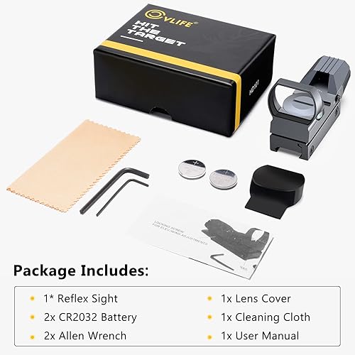 Vista 35 de CVLIFE 1X22X33 Rojo Verde Dot Gun Vista Reflex Vista con Carril de 0.787 in Arena