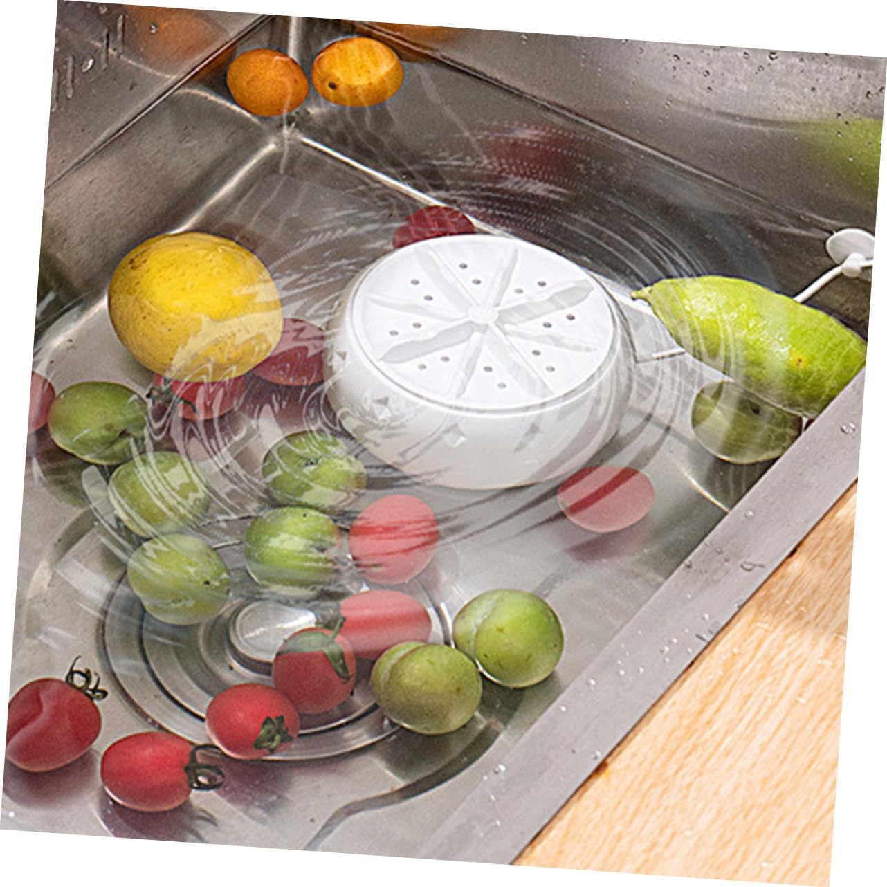 GLEAVI 2pcs Hand Crank Portable Washing Machine Automatic Mini Clothes Washer for Rv Sink Washer Machine Plastic