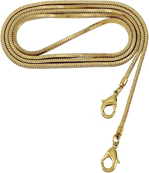 Xiazw Small Square Copper Purse Shoulder Cross Body Handbag Bag Chains Strap ReplacementAntique Gold, 47