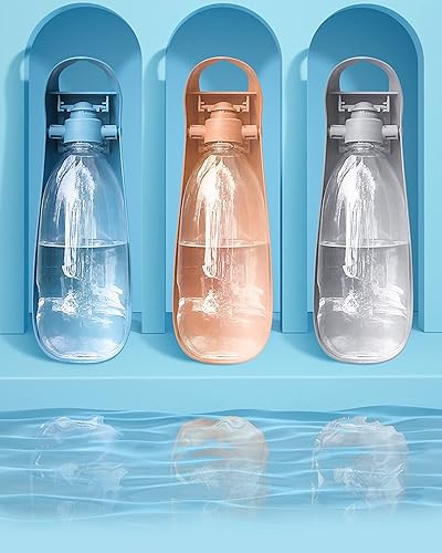 Miniatura 9 de Botella de agua portátil plegable de gran capacidad de 18.6 fl oz para perros, botella de agua para cachorros, dispensador de agua a prueba de fugas