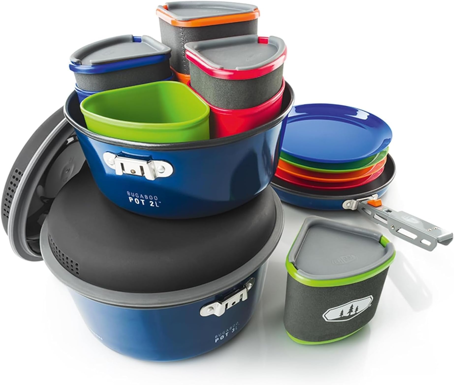 Bugaboo Camper Cookset, 3L & 2L Pots, 9 in Ceramic Frypan