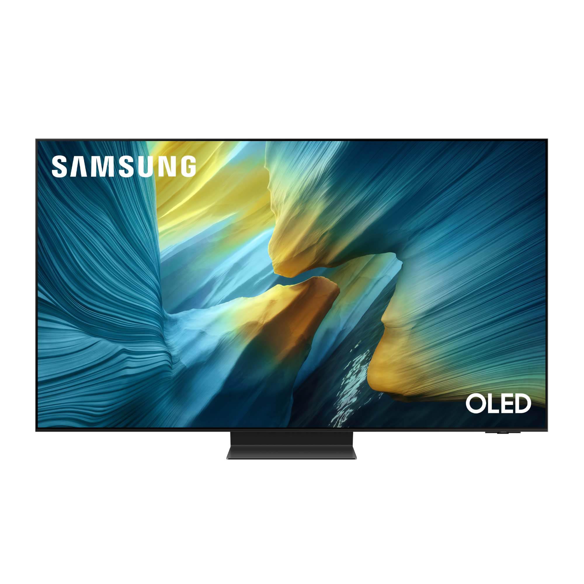 Samsung OLED 4K Vision AI Smart TV 55'' QE55S95FATXZT, NQ4 AI Gen4 Processor, 4K AI Upscaling, Glare Free, Dolby Atmos & OTS+, Infinity One Design, PACCHETTO INTRATTENIMENTO, 2025