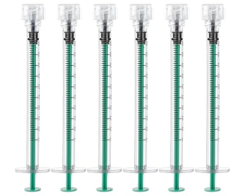 Miniatura 10 de SHAOTONG Jeringas Luer Lock de 0.1 fl ozcc con tapa sin aguja, estériles, envueltas individualmente, paquete de 20