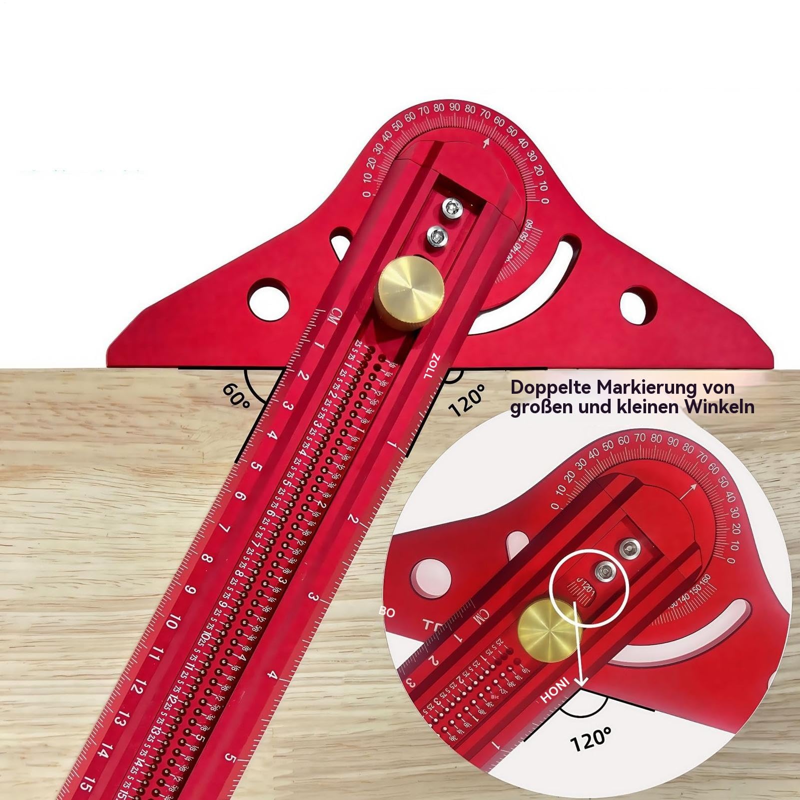 Strumenti per Lavorazione del Legno di Misura di Precisione Leggera e | Strumento Per Marcatura Del Legno per Layout Ingegneristico, , Marcatura e Costruzione Edile
