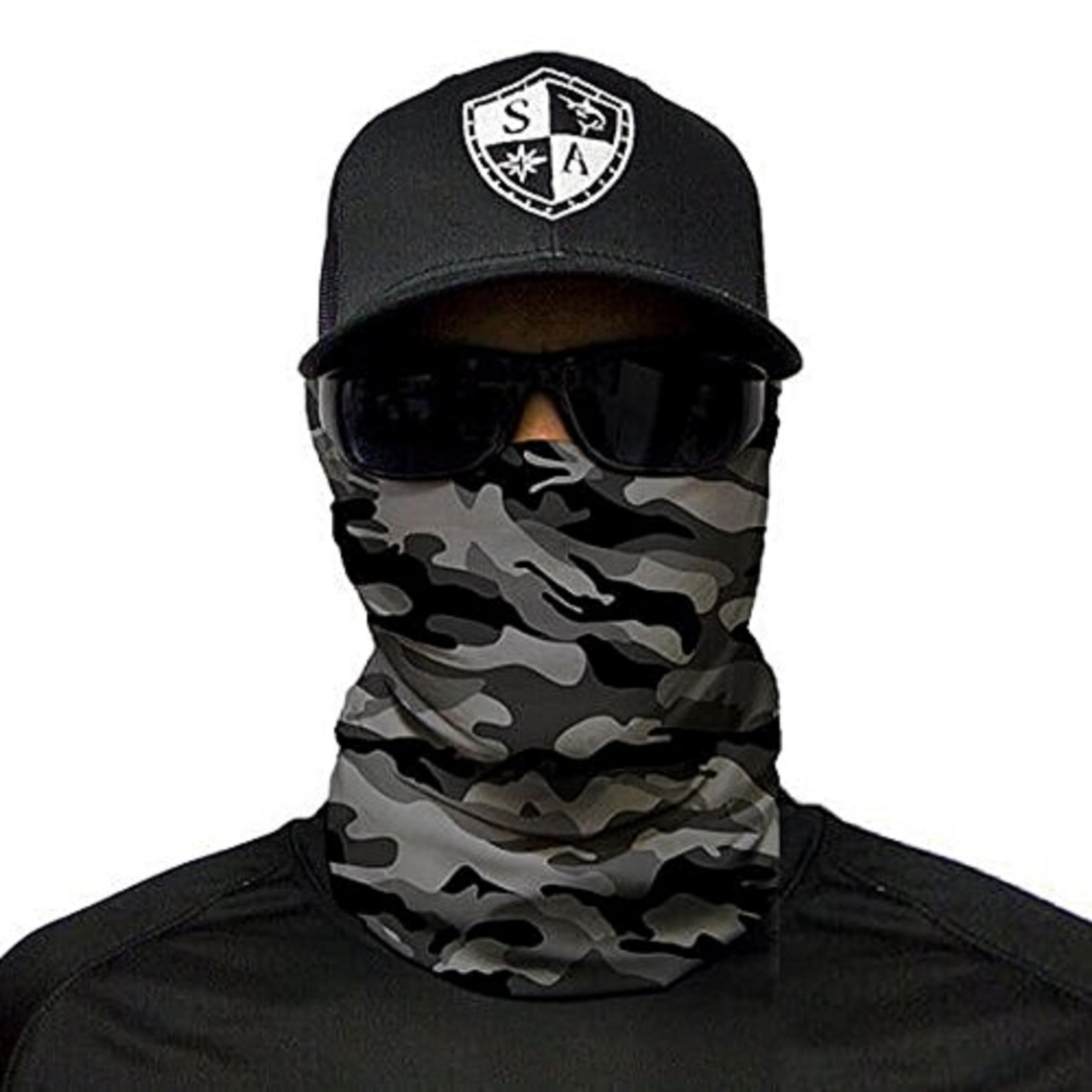 SA Fishing Face Shield Multifunctional Tube Balaclava, Fabric & SPF 40