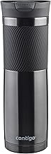 Contigo Byron Snapseal Travel Mug, Stainless Steel Thermal mug, vacuum flask, leakproof tumbler, coffee mug with BPA free Easy-Clean Lid, 720 ml, Gunmetal