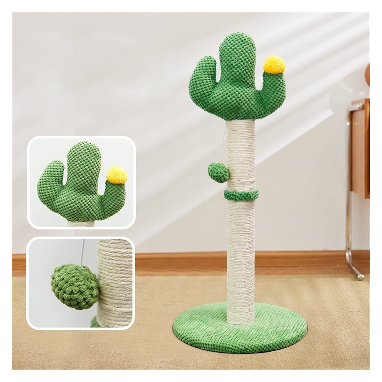 Albero da arrampicata per gatti Telaio da arrampicata verticale for gatti Cactus tiragraffi for gatti tiragraffi for gatti resistente all'usura e resistente all'usura Tiragraffi, torre per gatti ( Col