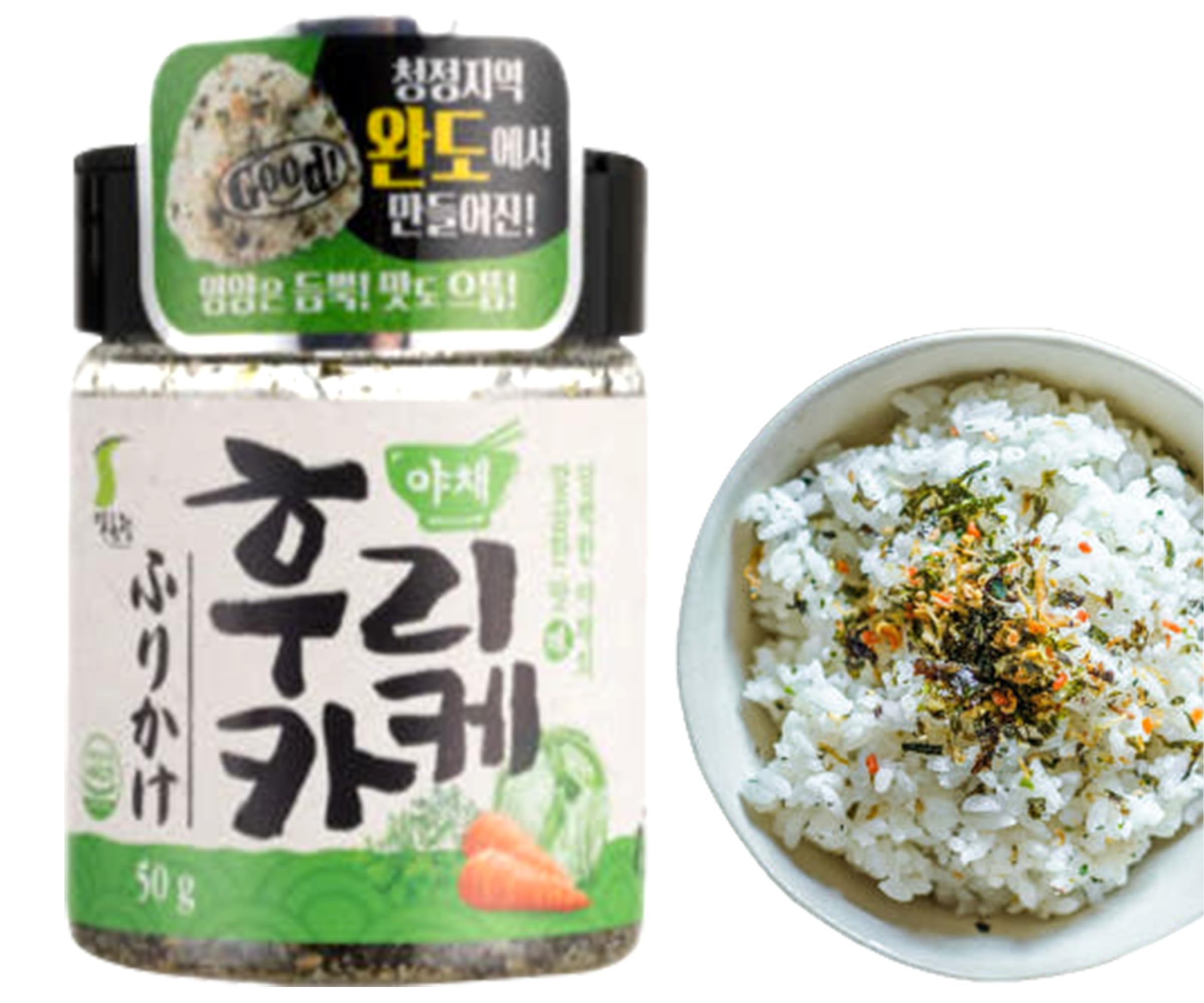 PURUNJEONG Furikake 50g - Vegetable Flakes | Natürliche Gewürzmischung | Vielseitig & Gesund | Mit Algen und Gemüse