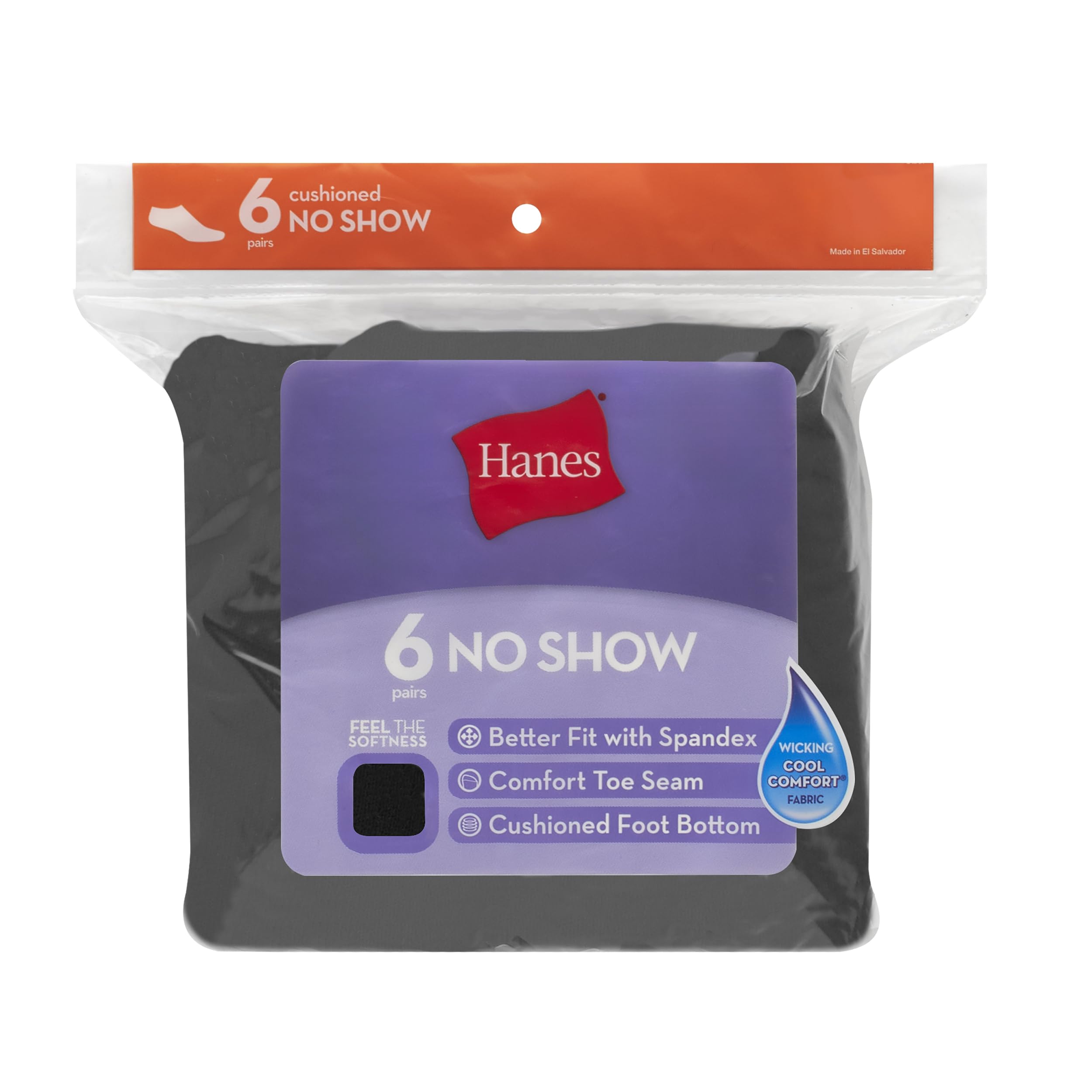 Hanes Calcetín Casual (Pack de 6) para Mujer