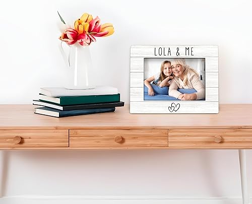 Miniatura 5 de Lola Gifts - Marco de fotos de 4 x 6 pulgadas, marco de fotos de madera Lolas, Navidad, Día de la Madre, regalos de cumpleaños para Lolas de nietos,