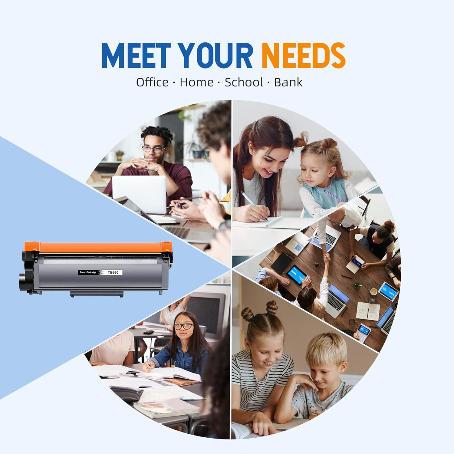 Skydo TN660 High Yield Black Toner Cartridge Replacement for Brother TN 660 Toner to use with HL-L2300D HL-L2380DW HL-L2320D DCP-L2540DW HL-L2340DW HL-L2360DW MFC-L2720DW Printer (2 Black)
