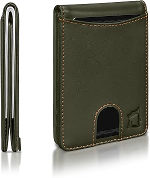 Kingly Cash Pocket Slim Wallet for Men - RFID Blocking Leather Card Holder - Minimalist Mens Wallet for Front Pockets - Holds 1-15 Cards & Cash - Durable Italian Leather Wallets