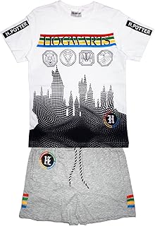 Cerdà Conjunto Harry Potter camiseta con pantalón corto de 6 a 12 años, Color blanco., 12 años
