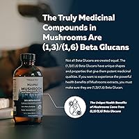Vista 8 de MycoMax Mushroom Complex - 70% Beta Glucans, Max Potency Mushroom Supplement, US Grown + Ultrasonic Extraction - Lions Mane, Cordyceps, Reishi &
