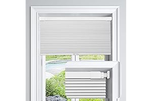 LazBlinds Cordless No Tools No Drill Blackout Cellular Shades 35" x 64"