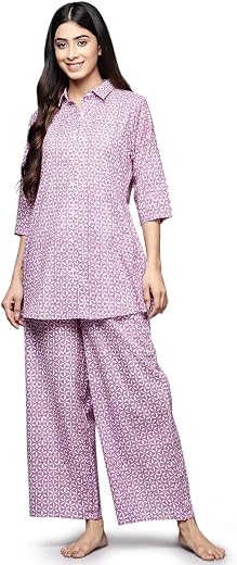Libas Printed Cotton Night Suit