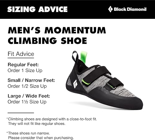 Miniatura 2 de BLACK DIAMOND Zapatos de escalada para hombre Momentum Tecnología de punto diseñado Suela exterior de goma de 4.3mm Comodidad transpirable para
