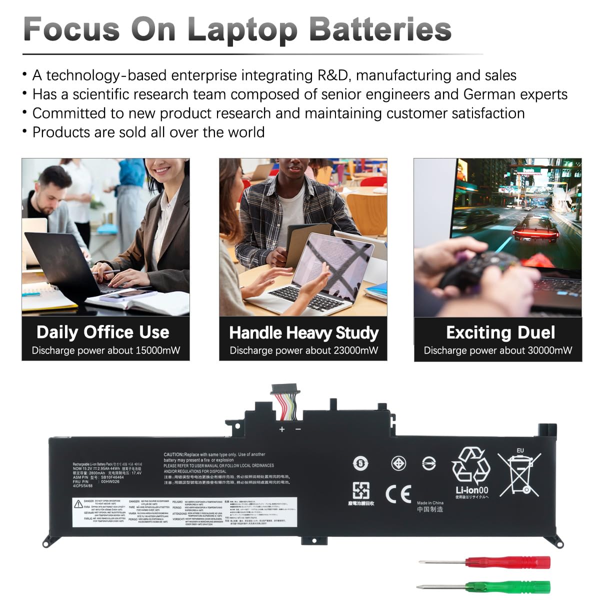 00HW027 00HW026 Batería para Lenovo ThinkPad Yoga 260 370 X380 Series 01AV434 01AV433 SB10K97591 01AV432 SB10K97589 SB10K97590 SB10F46466 4 SB10F46465 4ICP5/53/88