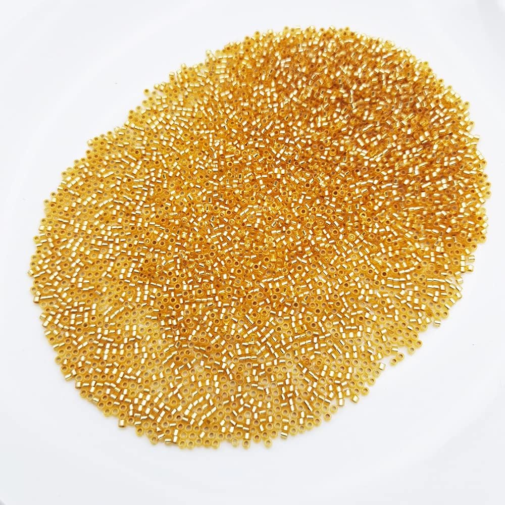 INSPIRELLE Uniform 80 Gram 12/0 (2mm) Cylinder Glass Seed Beads for Craft Jewelry Making, 16 Silver-Lined Colors - Image 7