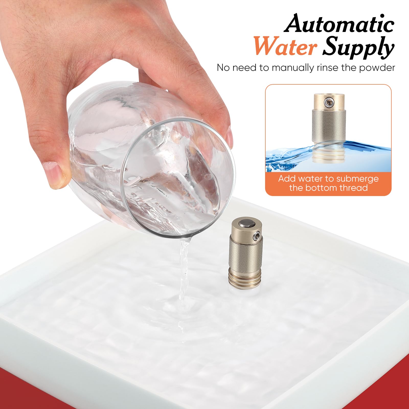 Lijadora de cristal de 65 W, amoladora automática de cristal con 2 puntas de diamante (5/8" y 1"), protección contra salpicaduras de acrílico, 4200 rpm, amoladora portátil para mosaicos, cerámica