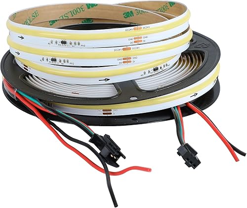 Miniatura 3 de COB FCOB - Tira de luces LED WS2811 IC direccionable con efectos de agua corriente, luces LED inteligentes, luz blanca cálida fría 3000K