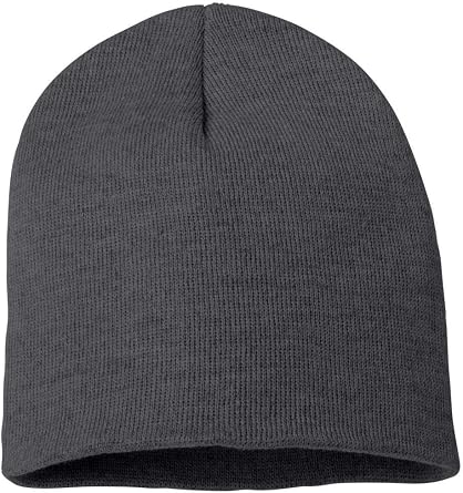 Sportsman 8" Knit Beanie One Size Heather Charcoal