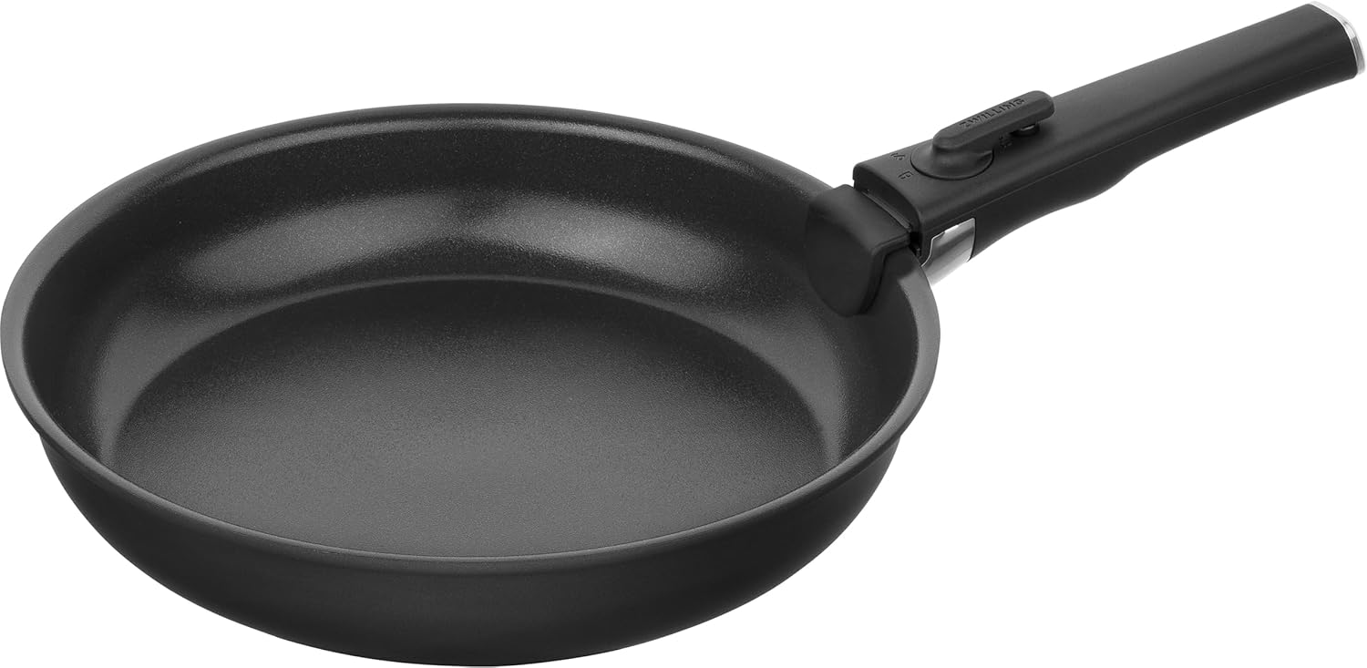 ZWILLING Unlock 4-Piece Frying Pan Set (20, 24, 28 cm + Handle) with Ceramic Coating, Aluminium